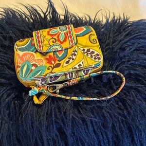 Vera Bradley Multicolor Floral Wristlet